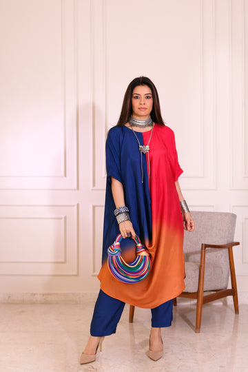 Silken Drape Coul Dress