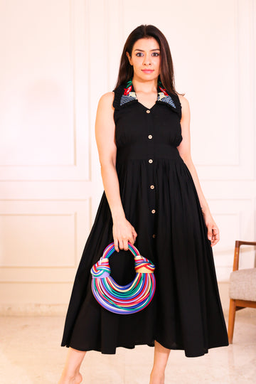 Twilight Petals Midi Dress