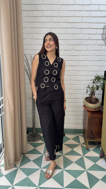 Classic Black Artisan Co-ord Set