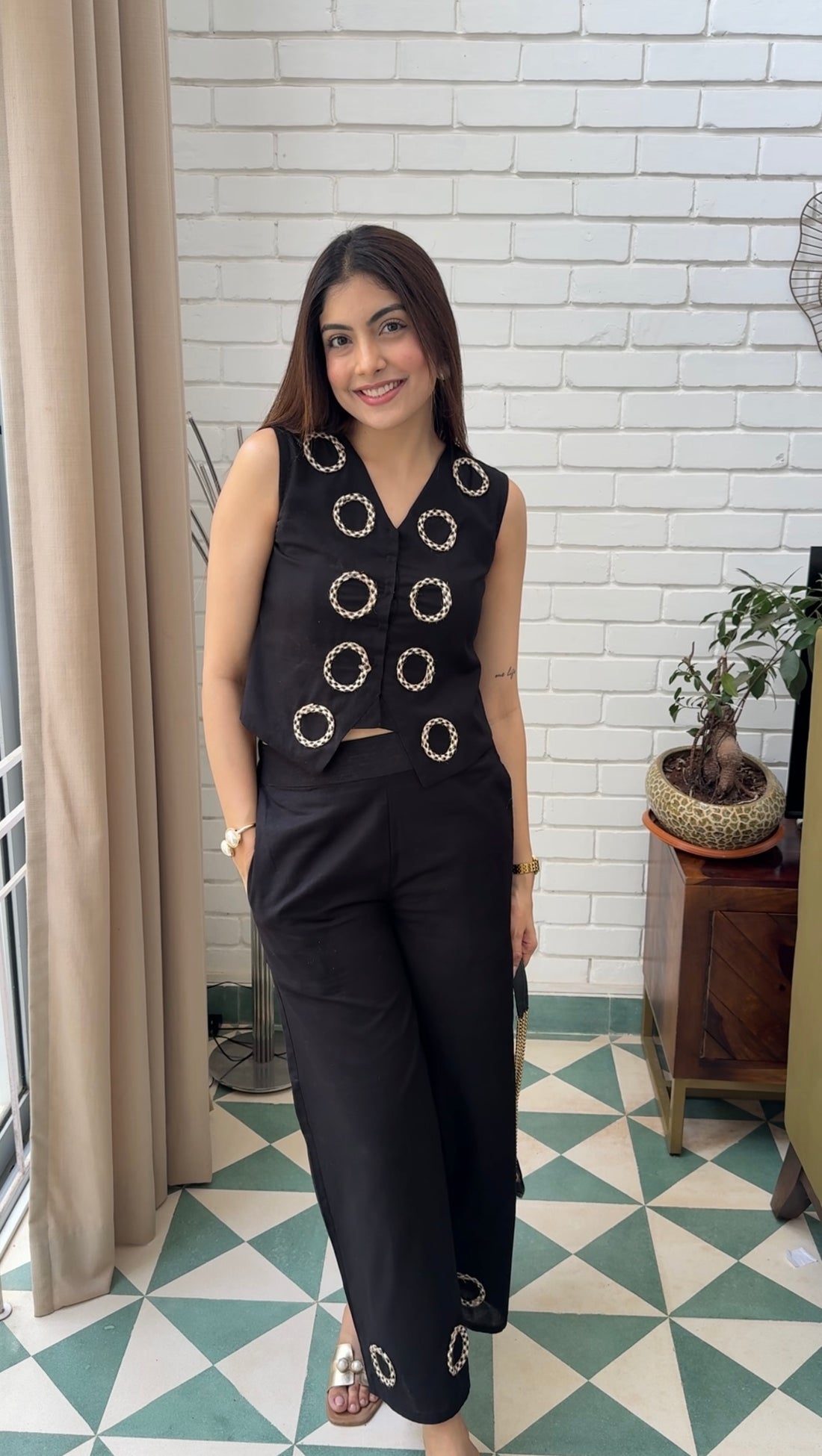 Classic Black Artisan Co-ord Set