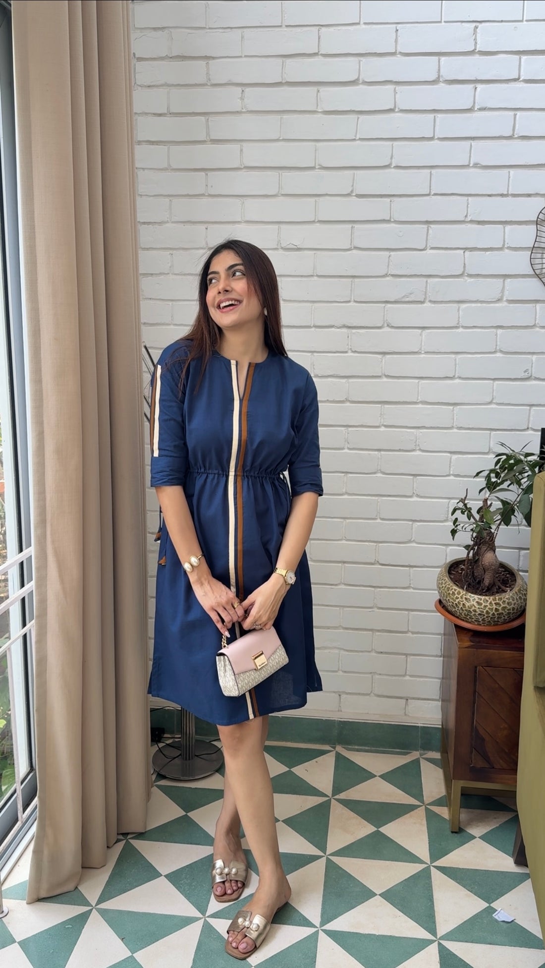 Indigo Ease Midi Dress