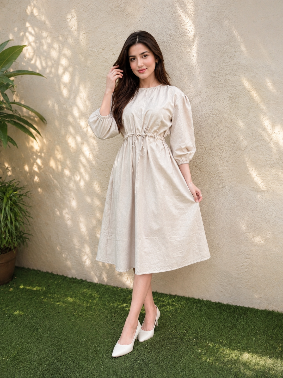 The Soft Edit Midi Dress
