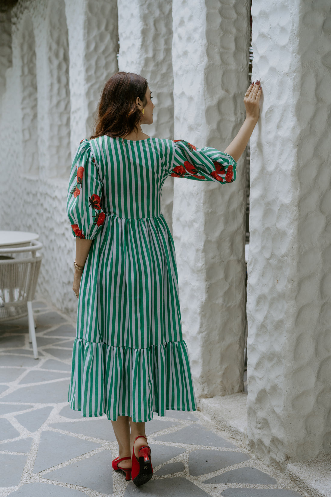 Strawberry Trails Maxi Dress