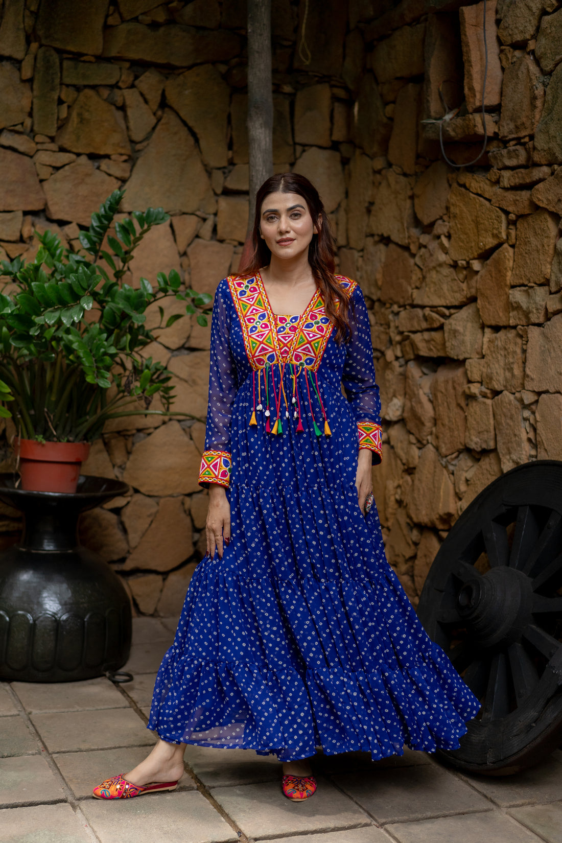 Boho Blue Glow maxi