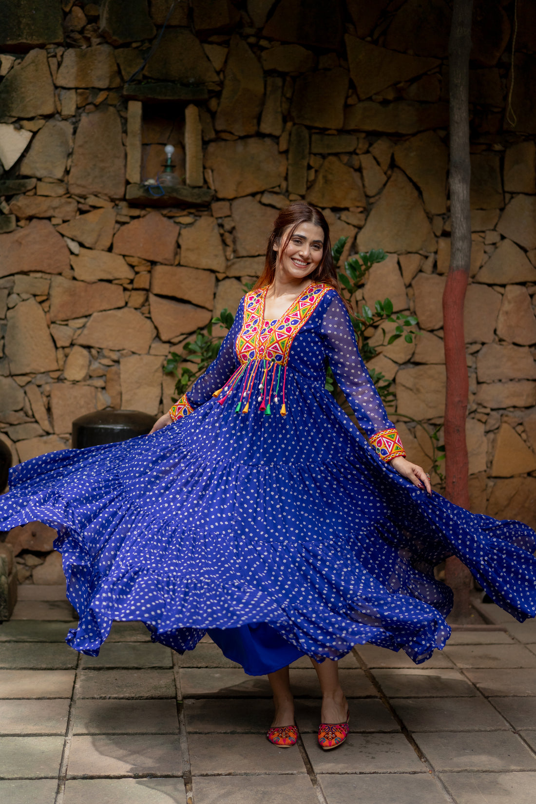 Boho Blue Glow maxi