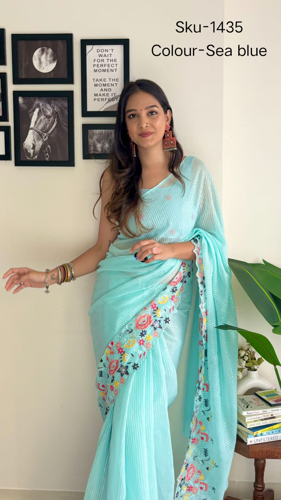 Naavya Shimmer silk saree with blouse