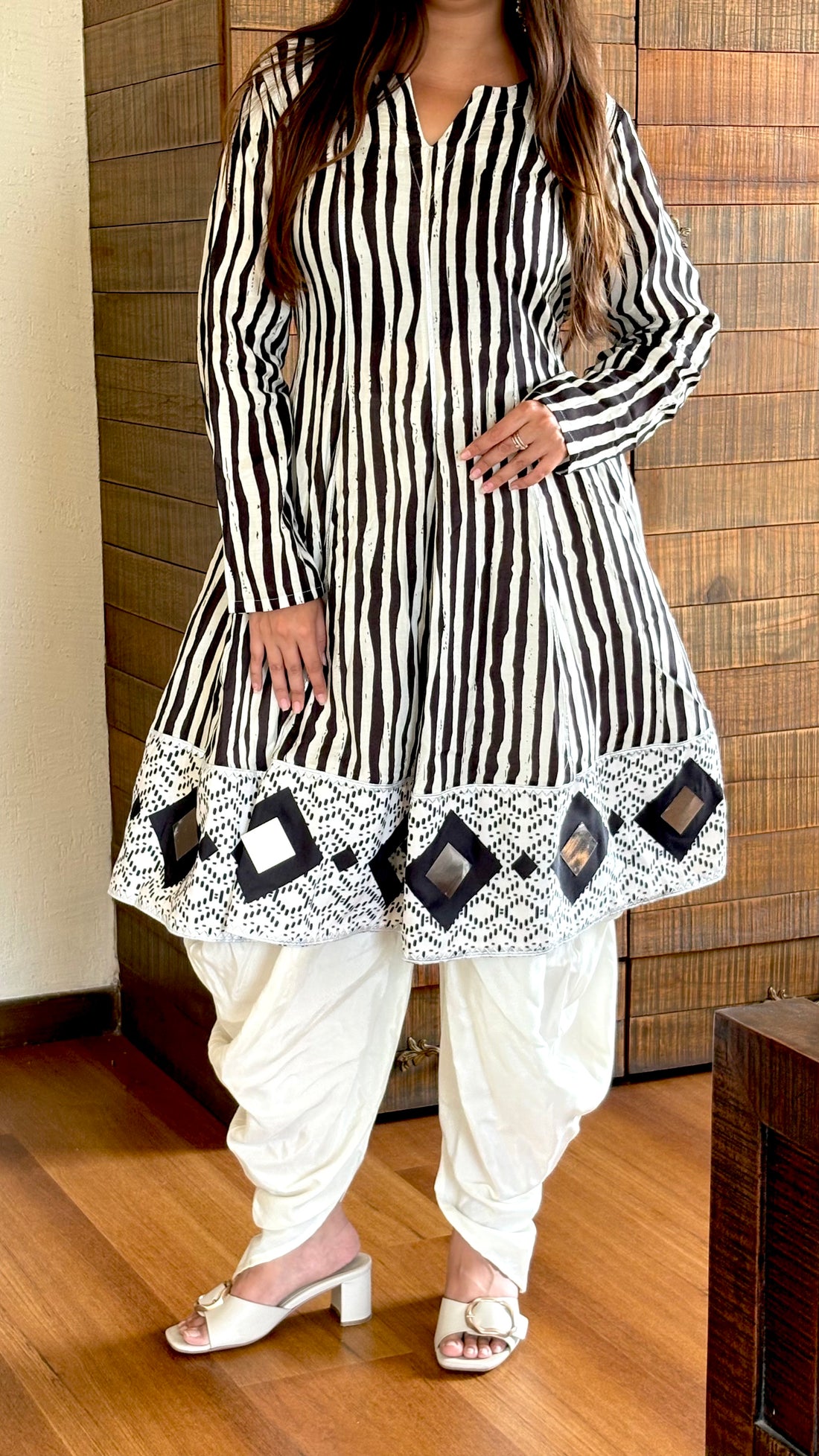 Muslin Dhoti Kurta Set 3158
