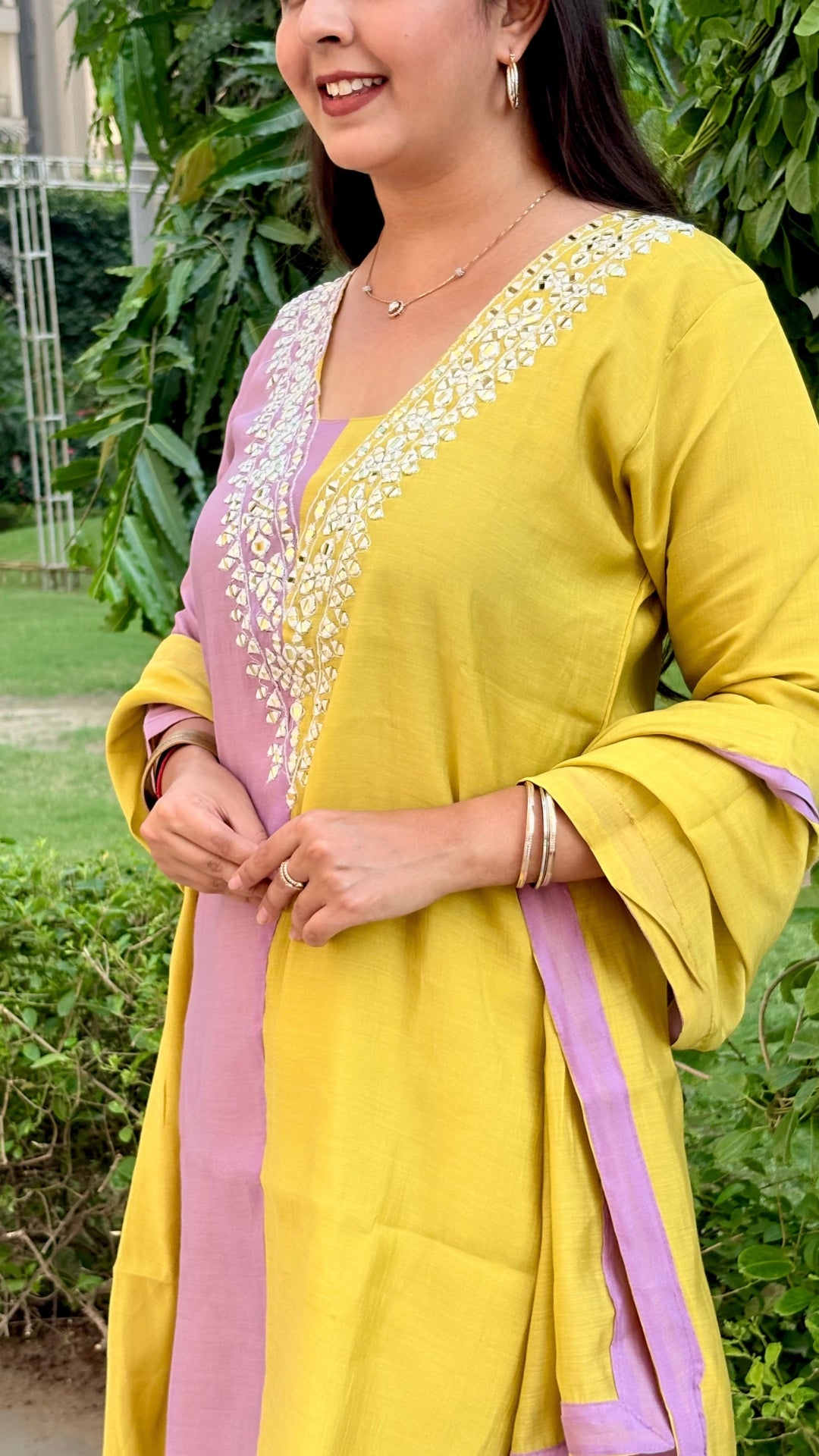 Mirror Muslin Ethnic Set 3190