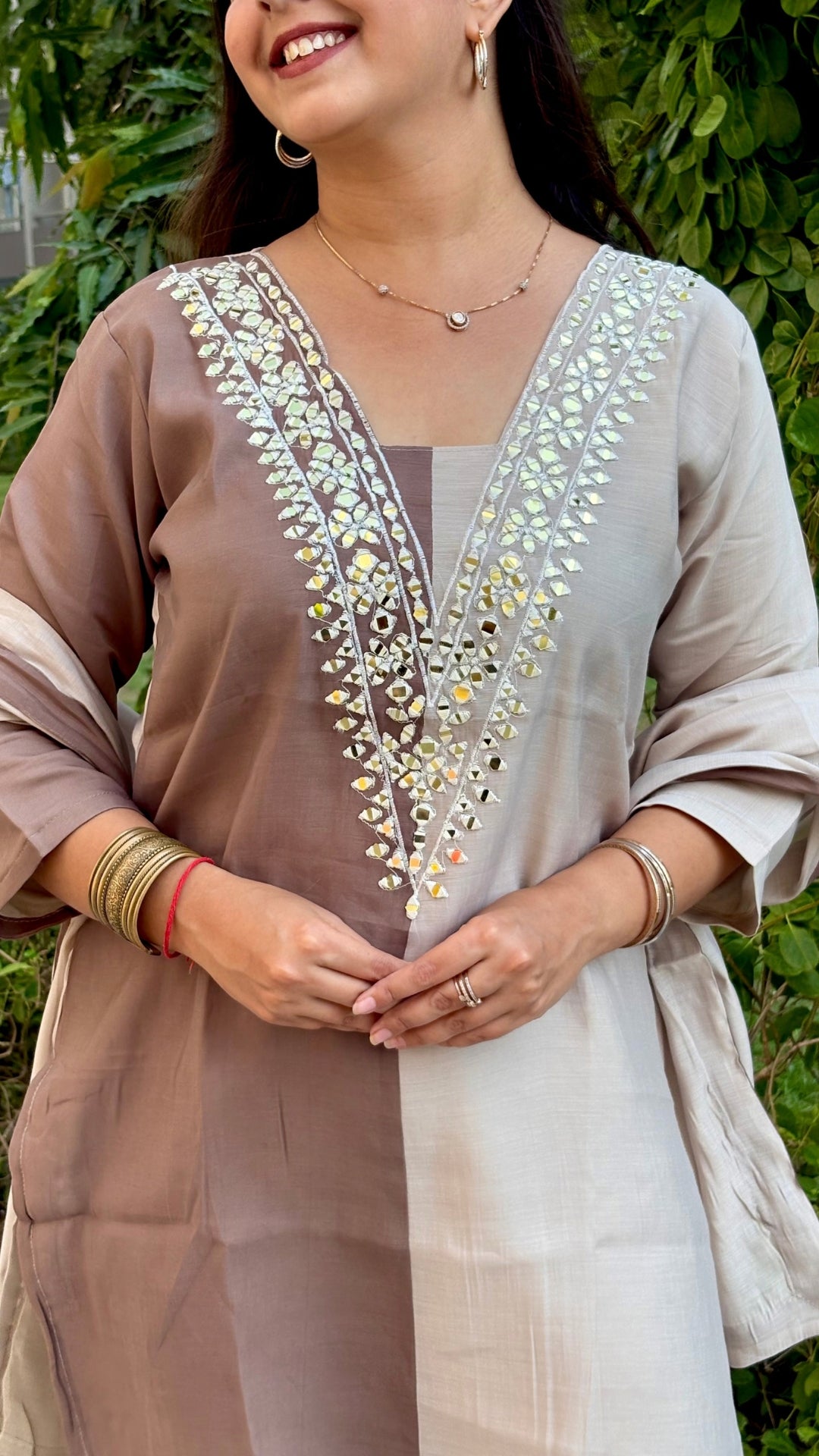 Mirror Muslin Ethnic Set 3190