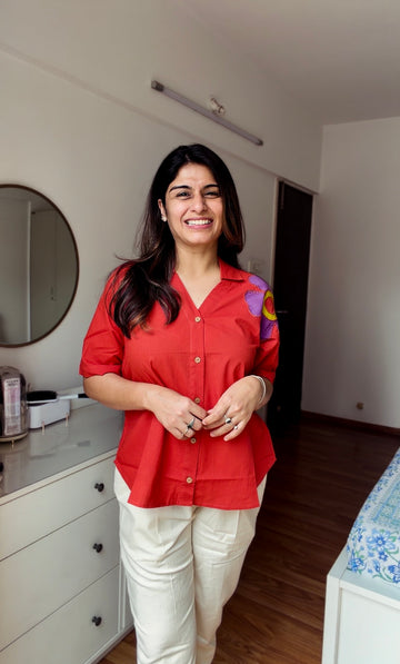 Gulnaar Applique Top