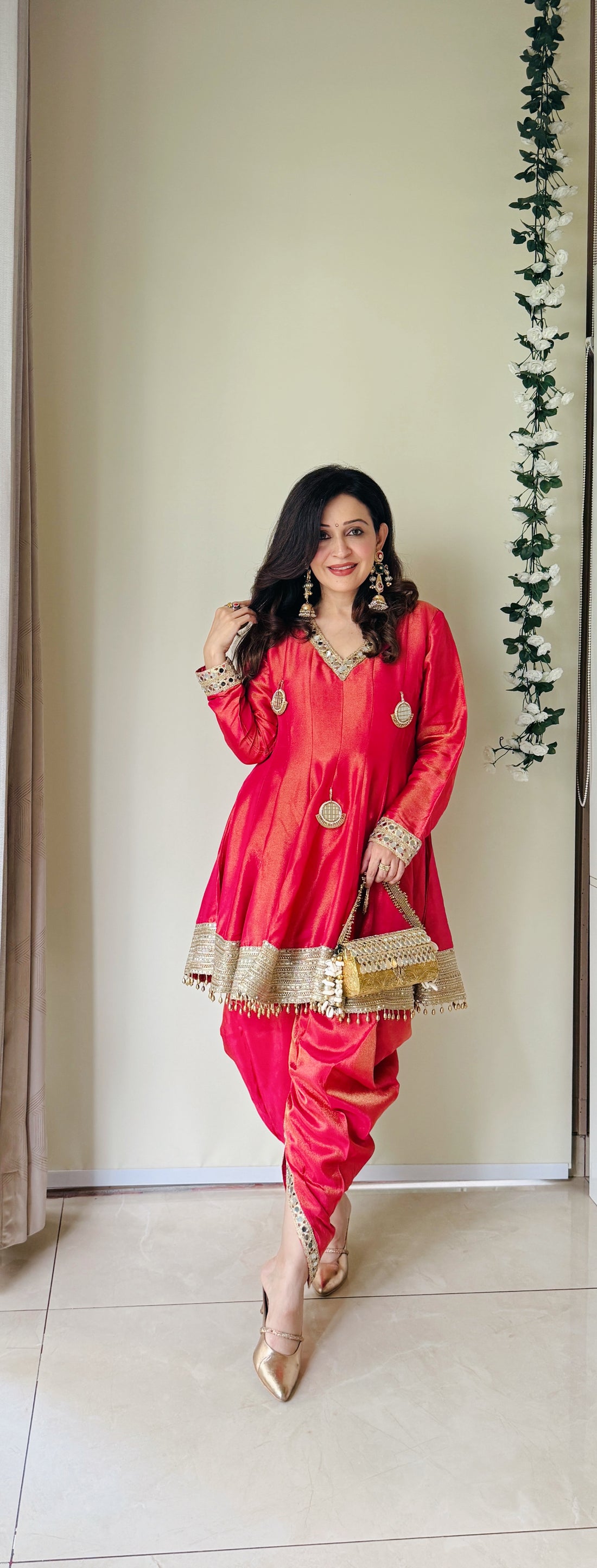 Rangrez Hot Pink Ethnic Kurta Set