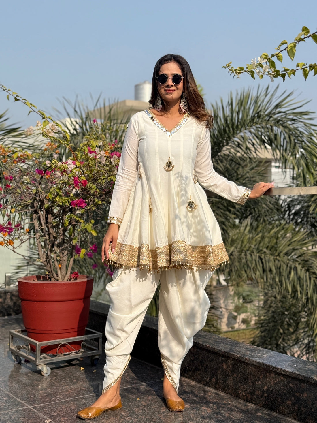 Big Mirror Dhoti kurta set