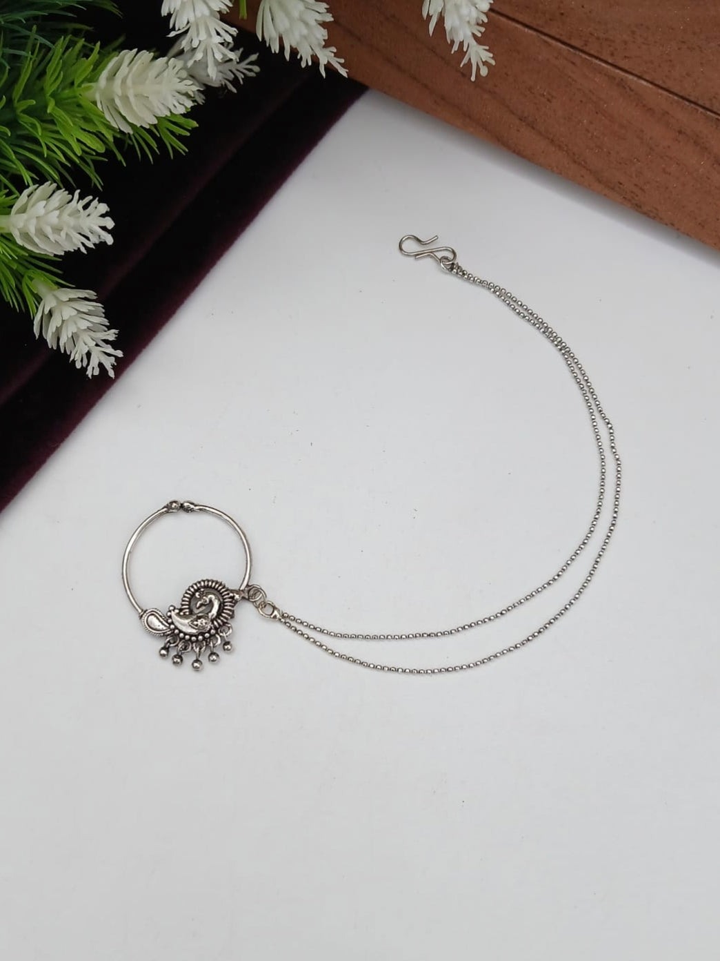 Morni Nath | Non-piercing Nose-pin with Chain