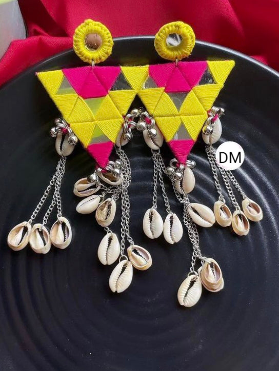 Trinetri Mirrorwork Earrings