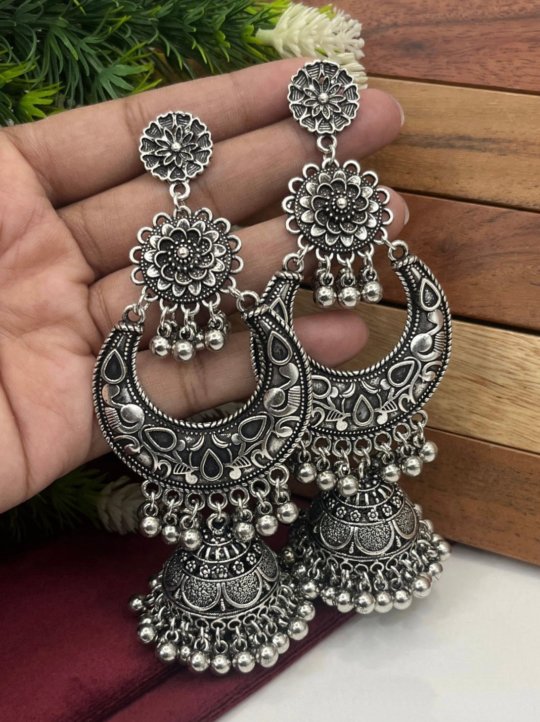 Lutfiyan Earrings | Light Weight Jhumke