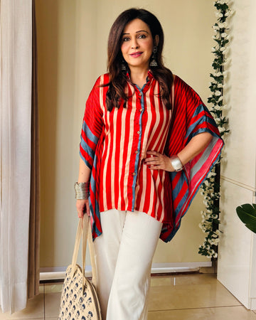 Stripe & Shine Kaftaan Top