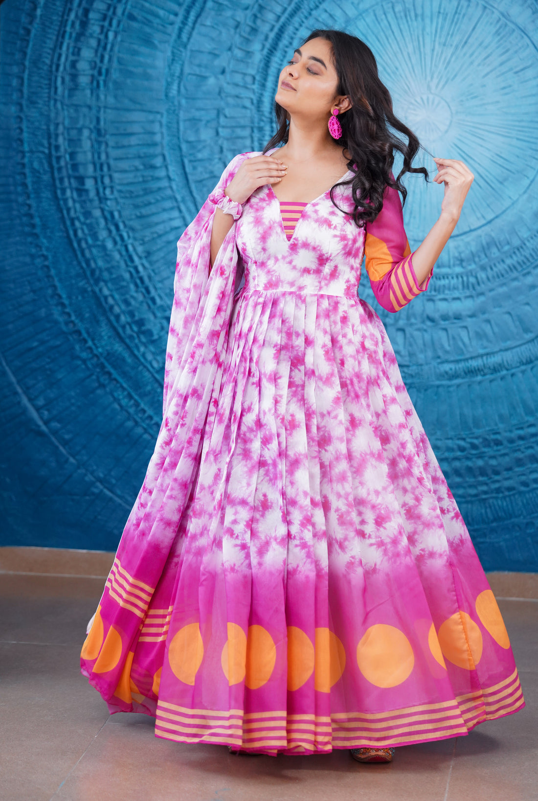 Kiran Chanderi Maxi Dress