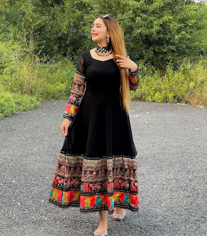 Black Traditional Maxi Dress